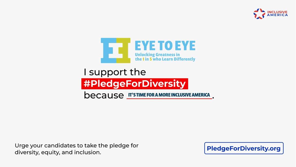 theNDalliance's tweet image. Less than 1% of senior-ranked executive positions are held by People with Disabilities. It’s time for a more Inclusive America. Tell candidates why you support the #PledgeForDiversity. Follow @InclusiveUS and PledgeForDiversity.org for more details.