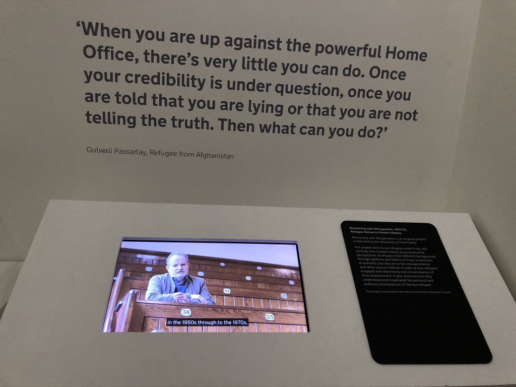 . @PeterGatrell’s Reckoning With Refugeedom research project considers the history of refugee testimonials from 1919-1975. I also found the quote above the video so apt.