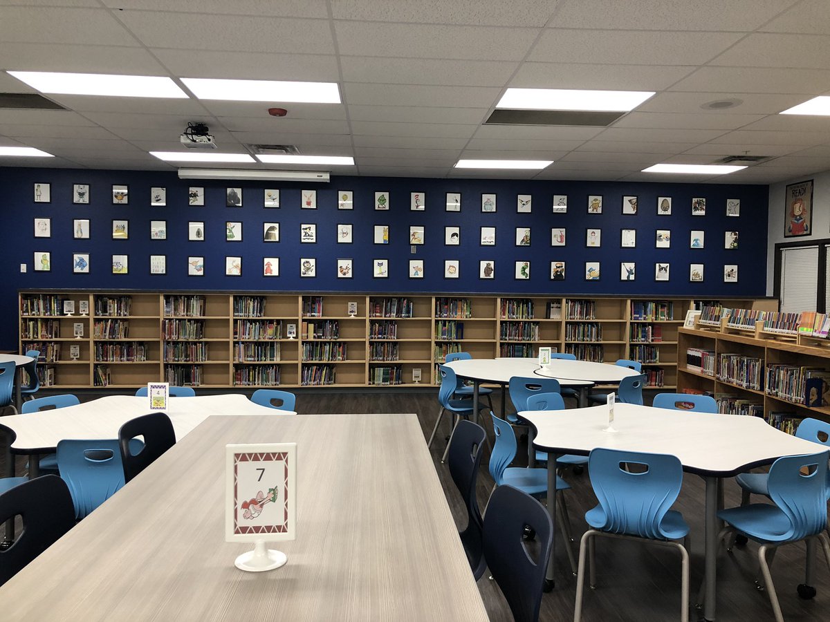 SCOTSLibrary1's tweet photo. A HUGE thank you to our amazing head custodian Luis. We started off with 30 book character frames, we finished adding the last six to make it 60. Our little labor of love. ❤️ He makes my crazy ideas happen. @THEDISTRICT @hawks_ches @SophiaVFierro1 @YsletaISD https://t.co/dZFokhyLPO