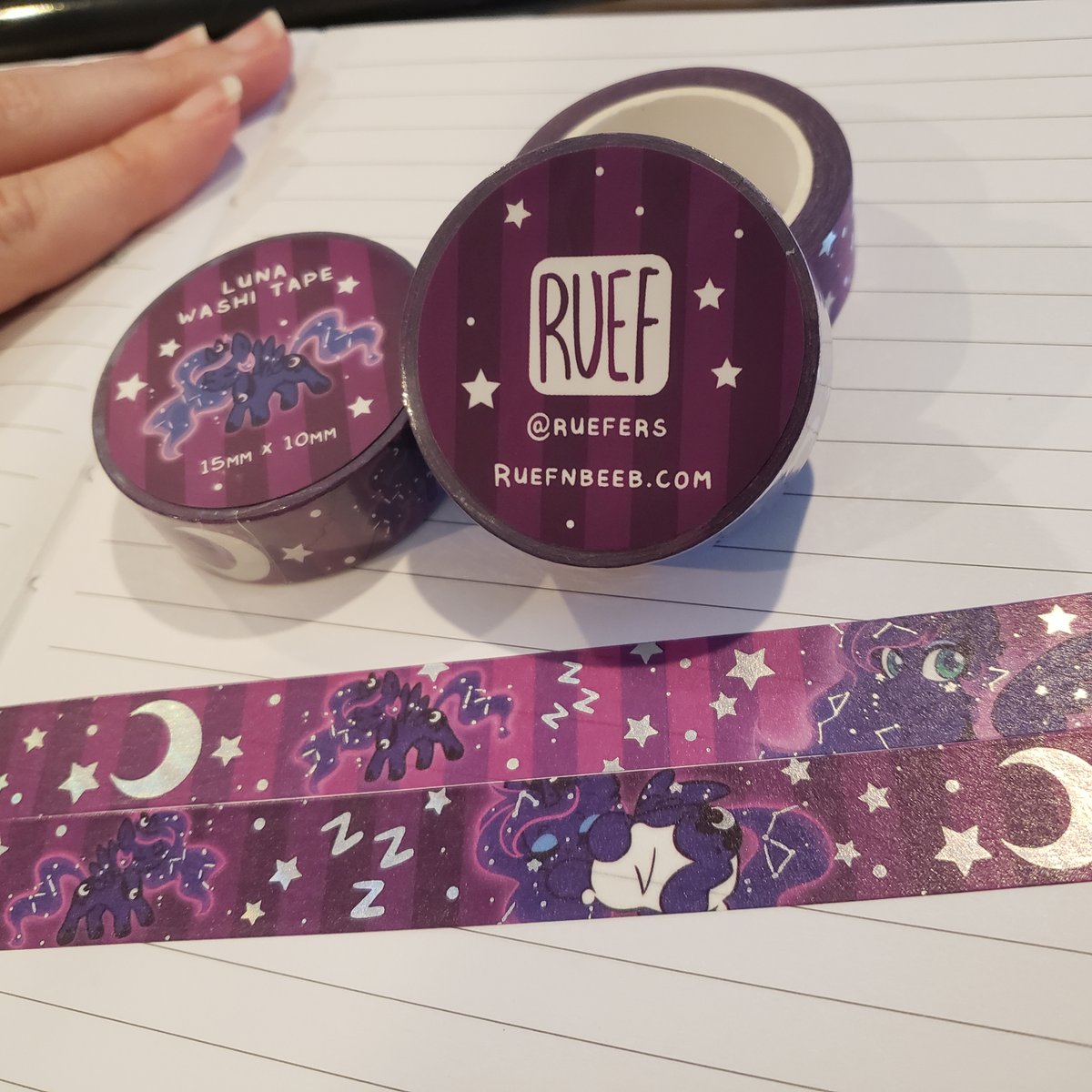 Ruefers's tweet photo. I'm adding a ton of stickers and my brand new Luna Washi Tape to the store tonight for our Moving Sale!!!

I've never sold our stickers online before, only in person!!

You can use code "SEEYA" to get 40% off you're cart starting at midnight tonight~

✨https://t.co/iJtXQocgup✨ https://t.co/46NXs8oNMT