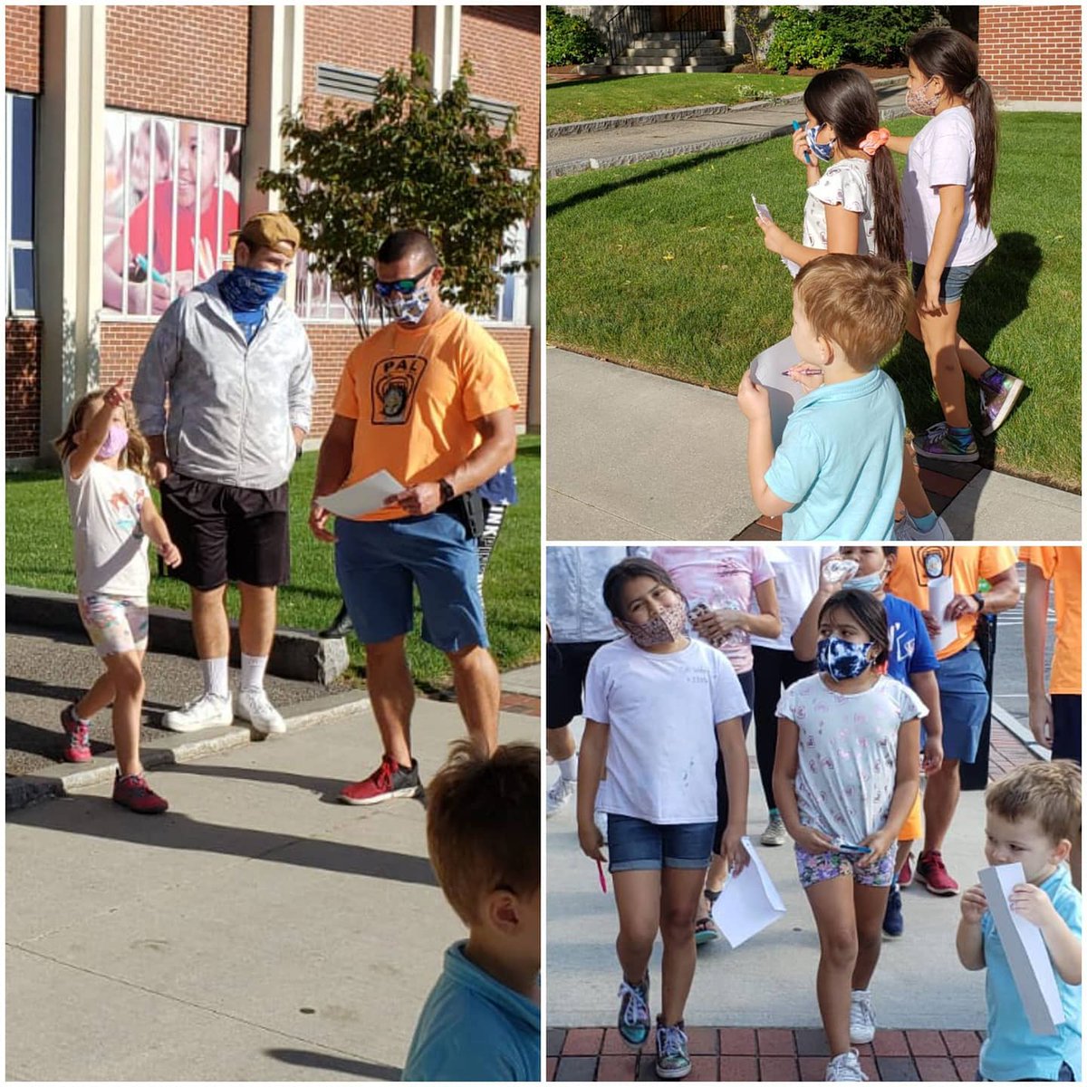 NashuaPAL's tweet photo. #scavengerhunt in downtown Nashua today. It was a great day to get outside 
#LetsGetMoving #CopsKidsCommmunity #EveryKidDeservesAPAL https://t.co/CTgTdOSPCV