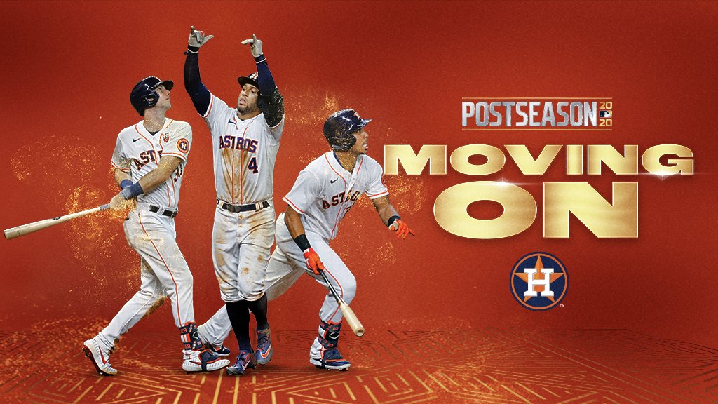 First team to advance? The @astros. #Postseason