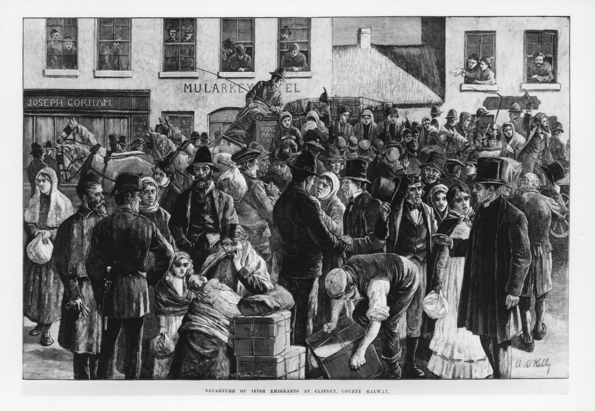 The impact of the emigration can still be felt in Ireland’s population:2019: 4.9 million people, the most in over a century1850: 5.1 million peopleOver the same period, the population of England and Wales rose to 59.4 million from 17.9 million  http://trib.al/1aHZCyP 