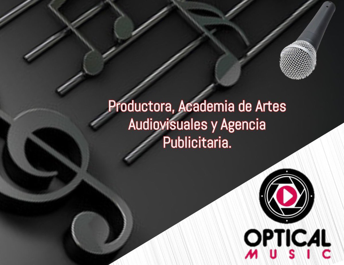 OpticalMusic's tweet photo. @opticalmusic estudio de grabación, producción audiovisual, academia de música, Dj’s y producción musical, mercadeo para artistas.
.
#opticalmusic #producers #escuela #academia #recordingstudio #recording #movie #movies #artista #artistas #estudio #studio https://t.co/Lqmvvgoqrq