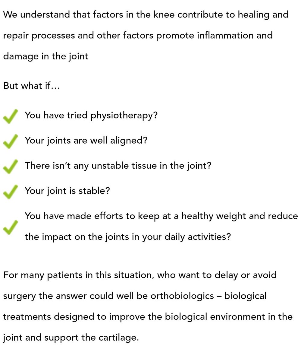 KneeMidland's tweet photo. Who should consider #biologics to treat #kneepain? https://t.co/RSY9WrQkXD