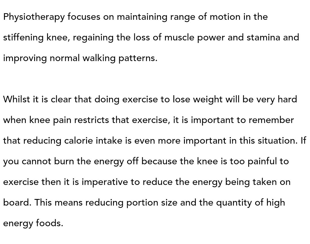 KneeMidland's tweet photo. How can I #loseweight when I have #knee #arthritis? https://t.co/T3gSDnZpVm