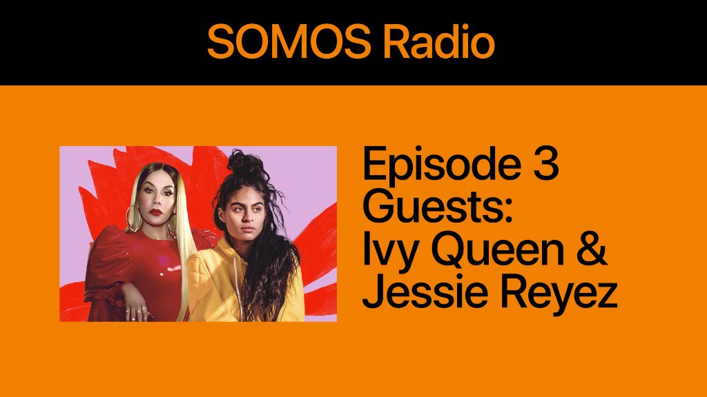 .<a href="/Jessiereyez/">Doing great things bitch</a> and <a href="/IvyQueenDiva/">THE QUEEN MOTHER♚IQ</a> talk artistic struggles and creative process on a new episode of #Somos Radio with <a href="/ChristianAcosta/">Christian Acosta</a>. 

Listen: apple.co/-SOMOS