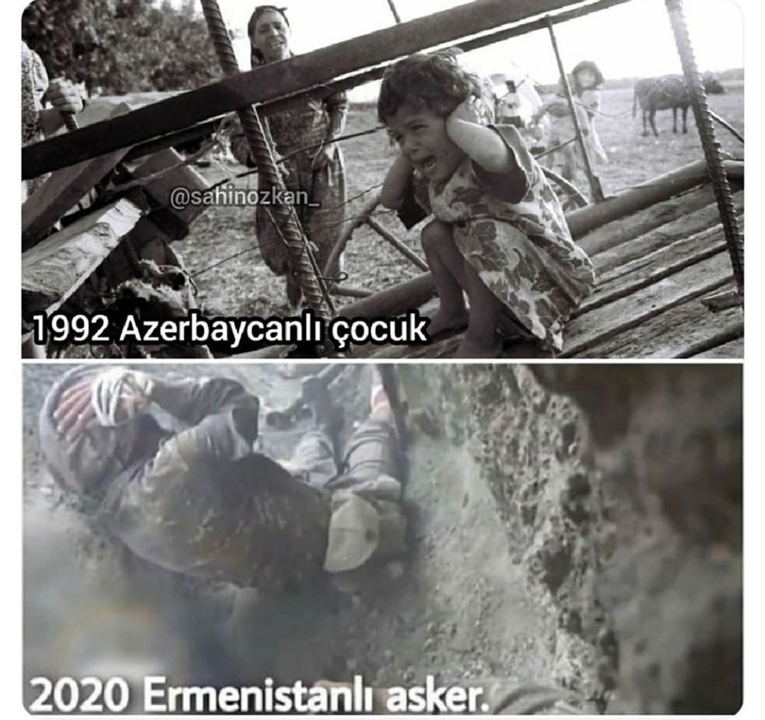 Neden bunların başına geldiği merak ediyorsan geçmişine bakman yeterli olacaktır. #ChildKillerArmenia #AzerbaijanNotAlone