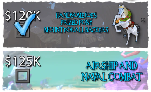 Congrats to our #Kickstarter supporters! Everyone now has a cool new Mount! Plus we are close to unlocking our next exciting goal for Naval and Airship Combat!!
🏰
Checkout the latest on our campaign: rb.gy/bgpoy6

#mmo #mmorpg #vrnews #steamvr #gaming #htcvive #quest2