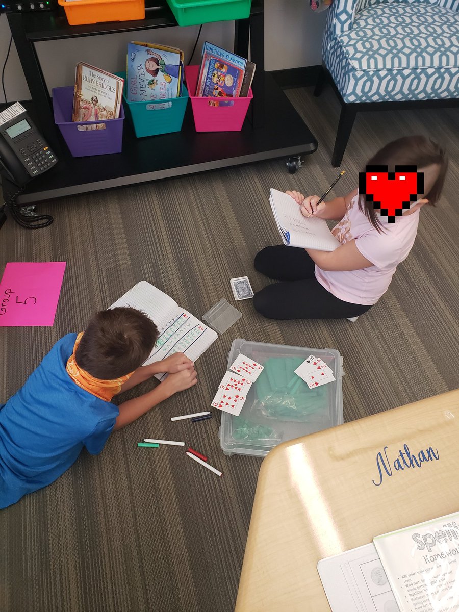 VasquezKISD's tweet photo. 3 breakout rooms, assigned station buckets and one happy teacher! 

limited technology today so Zoomies in breakout rooms together and Roomies in stations, playing Triple Digit Dare to compare numbers and interviewed another reader. 

#todaywasagoodday #strugglebusmostdays https://t.co/Iz8exZSx5w