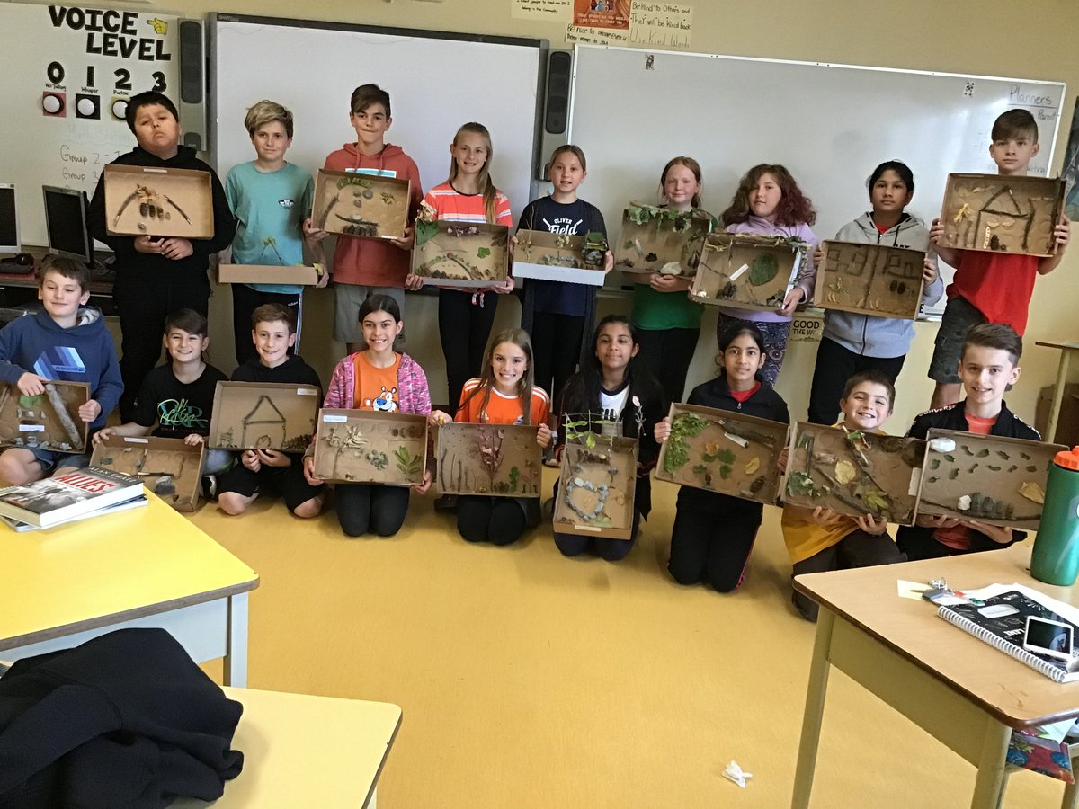 In honor of Orange Shirt Day, we celebrated and reflected on our identities. How can you use natural materials to tell your story? #OrangeShirtDay #OES2020 #sd53