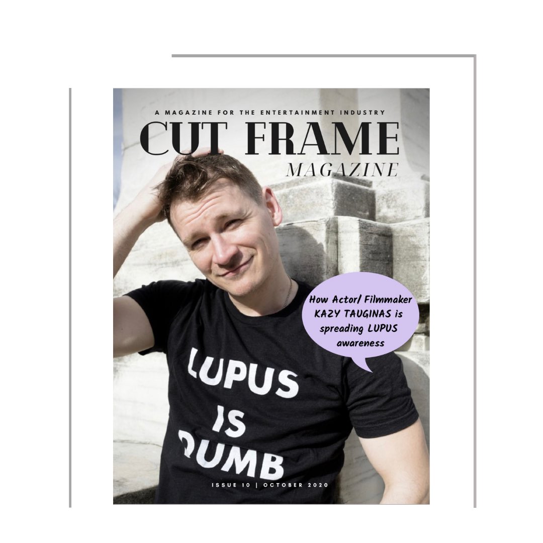 .#KazyTauginas sharing his journey with @cutframemag in their Oct issue. 

#coverfeature #actor 
#filmmaker #lupus #LDV_PR