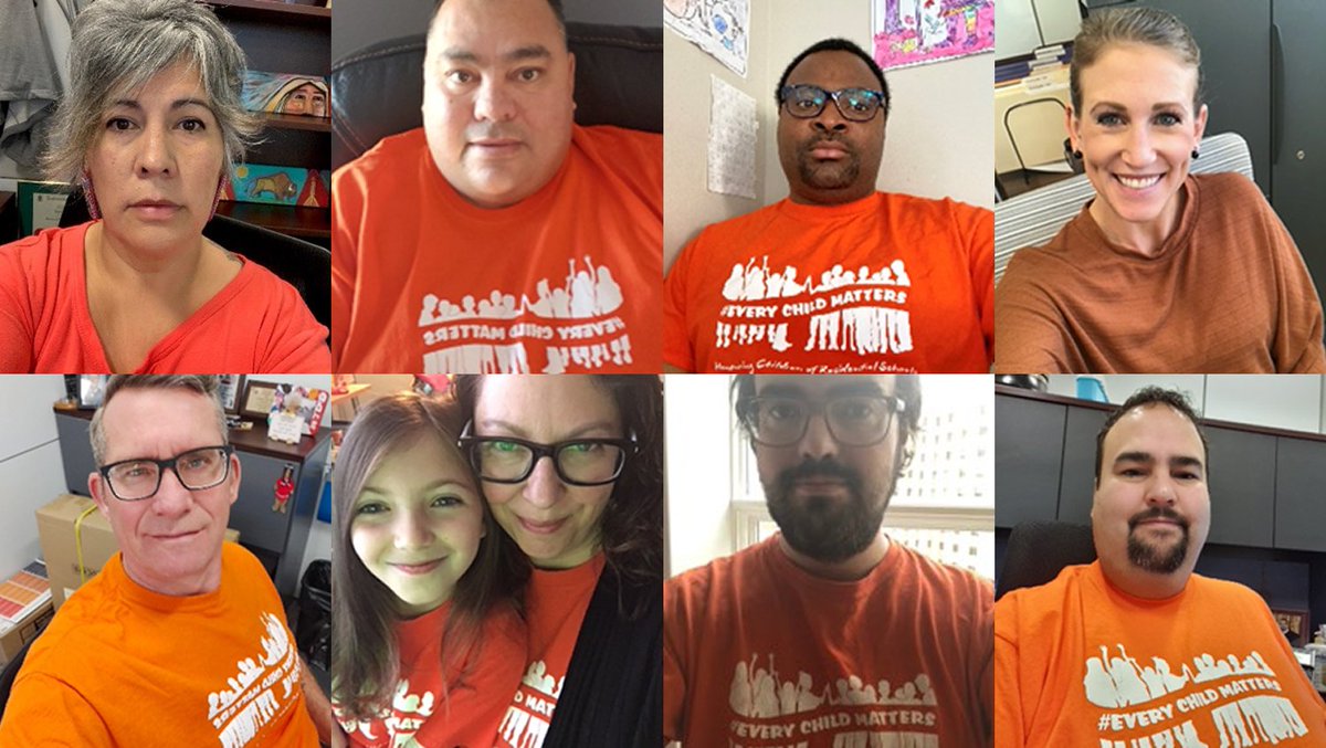 SSBA staff participating in #OrangeShirtDay2020 #sasked