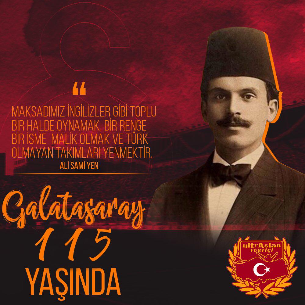 1481'den beri kültürün simgesi,

1905'ten beri sporun beşiği,

Dünyanın En Büyük Taraftar Oluşumu ultrAslan'ın Gururu ANLI ŞANLI #Galatasaray115Yaşında 

#uAYurtiçi