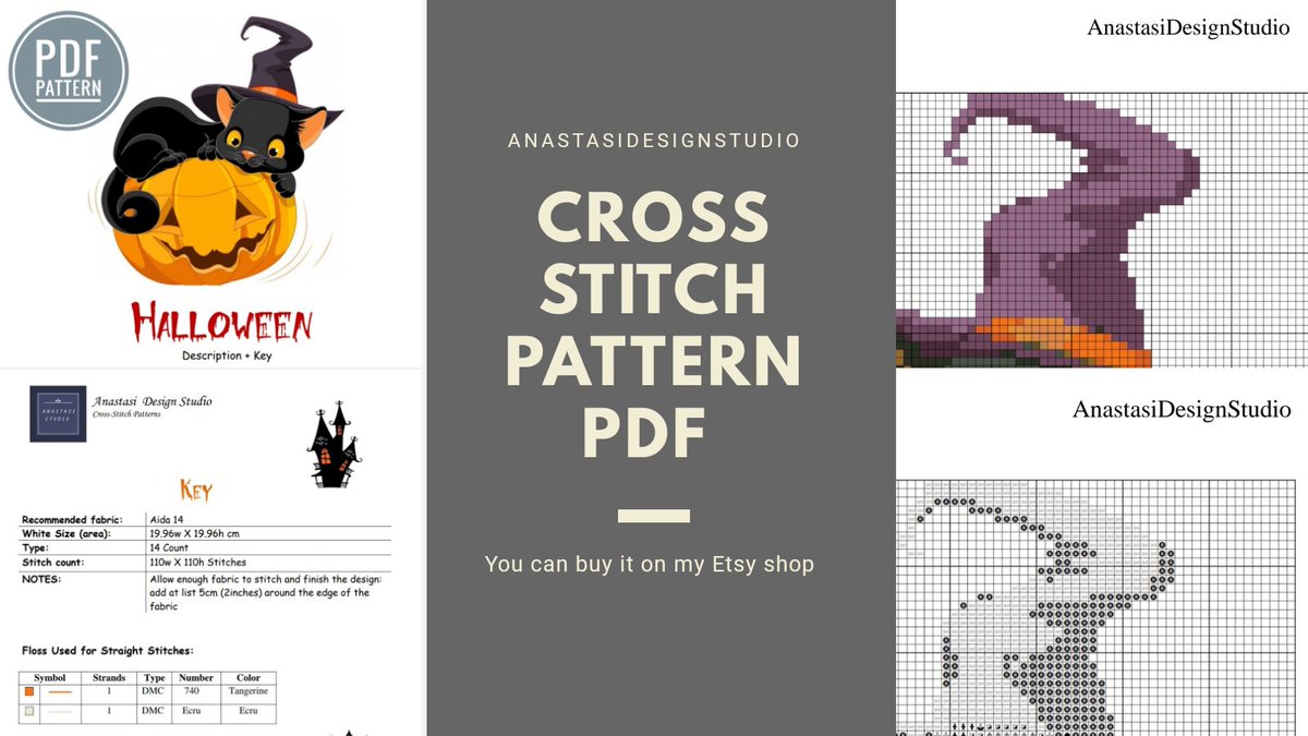 💰 $ 4,00
You will receive:
▪️Pattern with color symbols
▪️Pattern with black and white symbols
▪️Key with description, recommended fabric and floss
#crossstitch #crossstitchpatternpdf #crossstitchpattern #embroidery #diy #halloweencrossstitch #pumkincrossstitch #halloweendecor