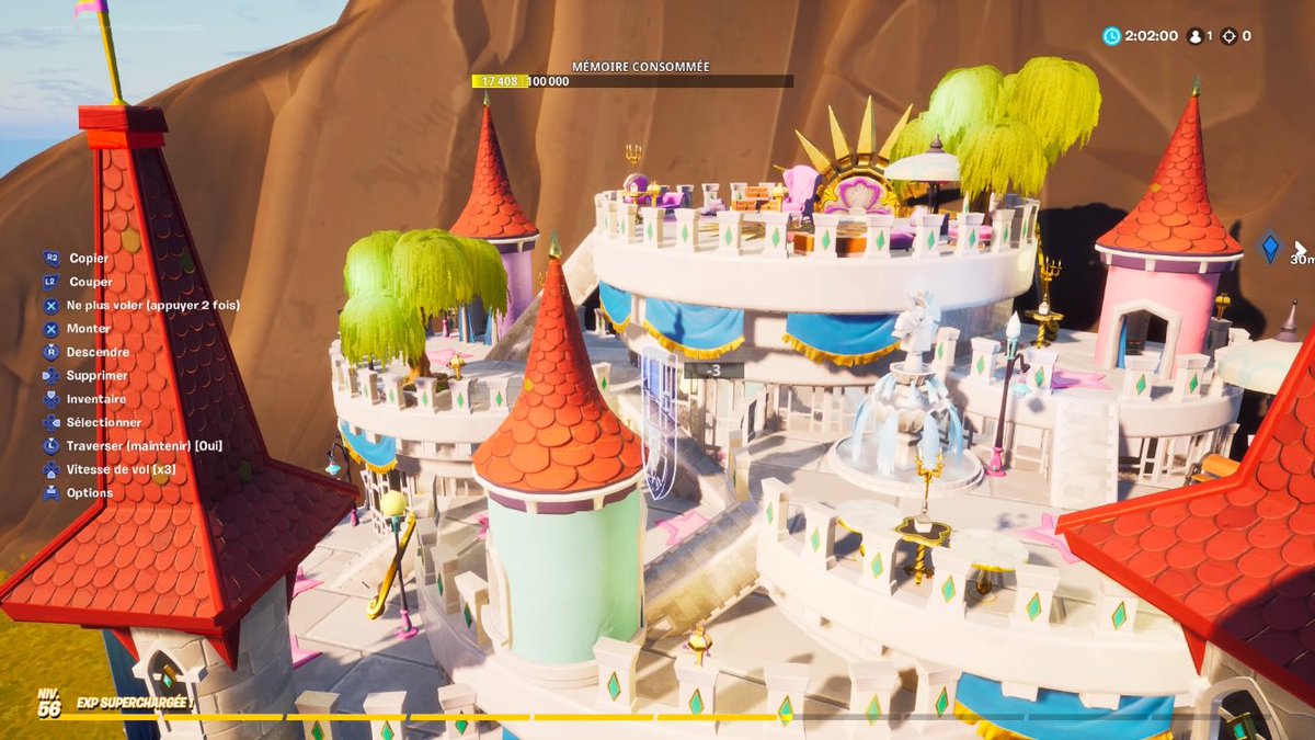 AufaureCedric's tweet photo. Je me suis quand même motivé ce soir à faire un truc pour le fun pour le #NGCreativeChallenge de @nooelgaming !!! 😅Un petit château sur un flan de montagne ... bonne chance à tous ! 😜 #FortniteCreativeArt #FortniteCreative @FNCreate https://t.co/q1sq7l1oxn