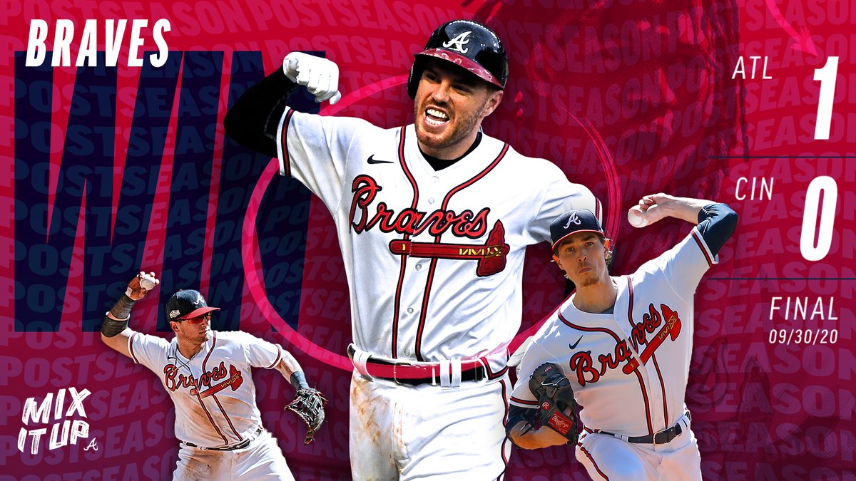 Braves's tweet photo. RECAP: Freeman's walk-off ends Game 1 duel in 13th.

#MixItUp: https://t.co/y2XvJijitf https://t.co/tzC17HIwxR