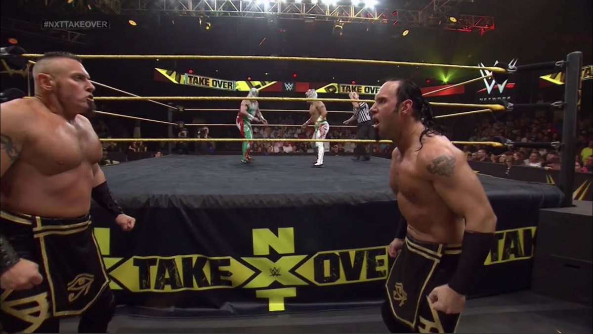 Tag Team Titles: The Ascension (c) Vs Kalisto & El LocalWhat a blast. Ascension really peaking at this point. With the right guys, their brute strength heat segments were such a treat, and they worked with a confidence never once realised outside of NXT.IT’S STILL GOOD!