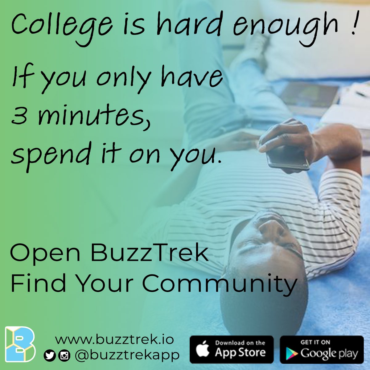 buzztrekapp's tweet photo. Got some free time spend it on yourself ✨#Buzztrek #GoPost https://t.co/ALM3K9mK5h