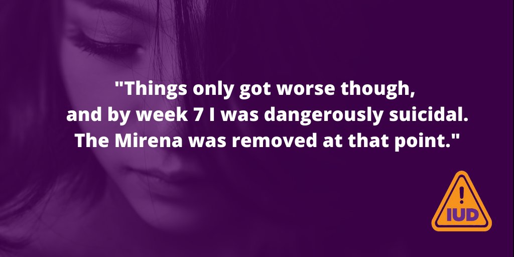 IUDAlert's tweet photo. Stephanie's story. 

"There needs to be significantly more research on these devices before inserting them in everyone regardless of medical history. These things are dangerous for some of us."

#mirena
#womenshealth 
#informedconsent https://t.co/1SOd7TA0vq