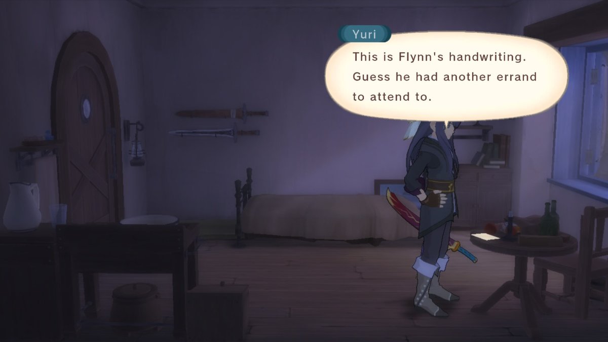 how does he just have a letter left in yuri's room and how did he get in to do it when yuri's wasnt around. do they just share housekeys.  #TalesofVesperia