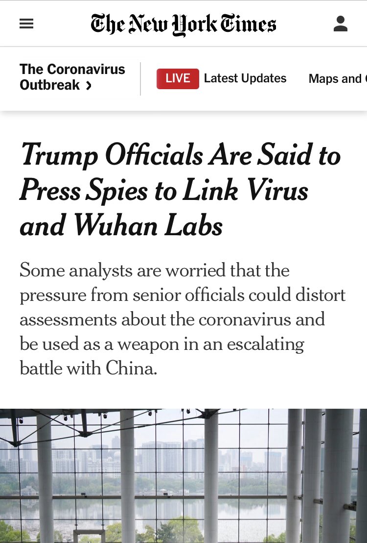 2. Trump & Wuhan.Biden alleged that Trump made no effort to gain information about conditions in Wuhan following the coronavirus outbreak, out of deference to Xi.Contemporaneous reporting from  @nytimes,  @abcnews & others details that he did (and even criticized him for it).