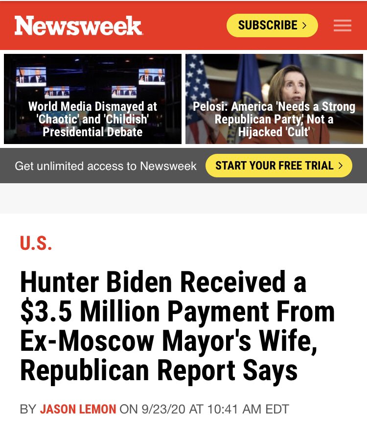 5. Hunter BidenThere were some fact checks on specifics around Hunter, and while we should all have more charity toward someone battling addiction, it’s patently false to suggest, as Biden did, that Hunter didn’t do anything wrong. (Cont.)