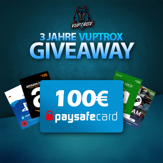 vuptrox's tweet image. [🎂 3 JAHRE @Vuptrox 🎂]

Zu unserem Jubiläum verlosen wir 1x 1⃣0⃣0⃣€ (PaysafeCard, Steamguthaben, PSN Guthaben, Paypal, ...)

Mitmachen:
🔁Retweet
✅Follow @vuptrox
 
Ende der Teilnahme: 22.10.2020 23:59 Uhr

#VPXFAM #Giveaway #3Jahre