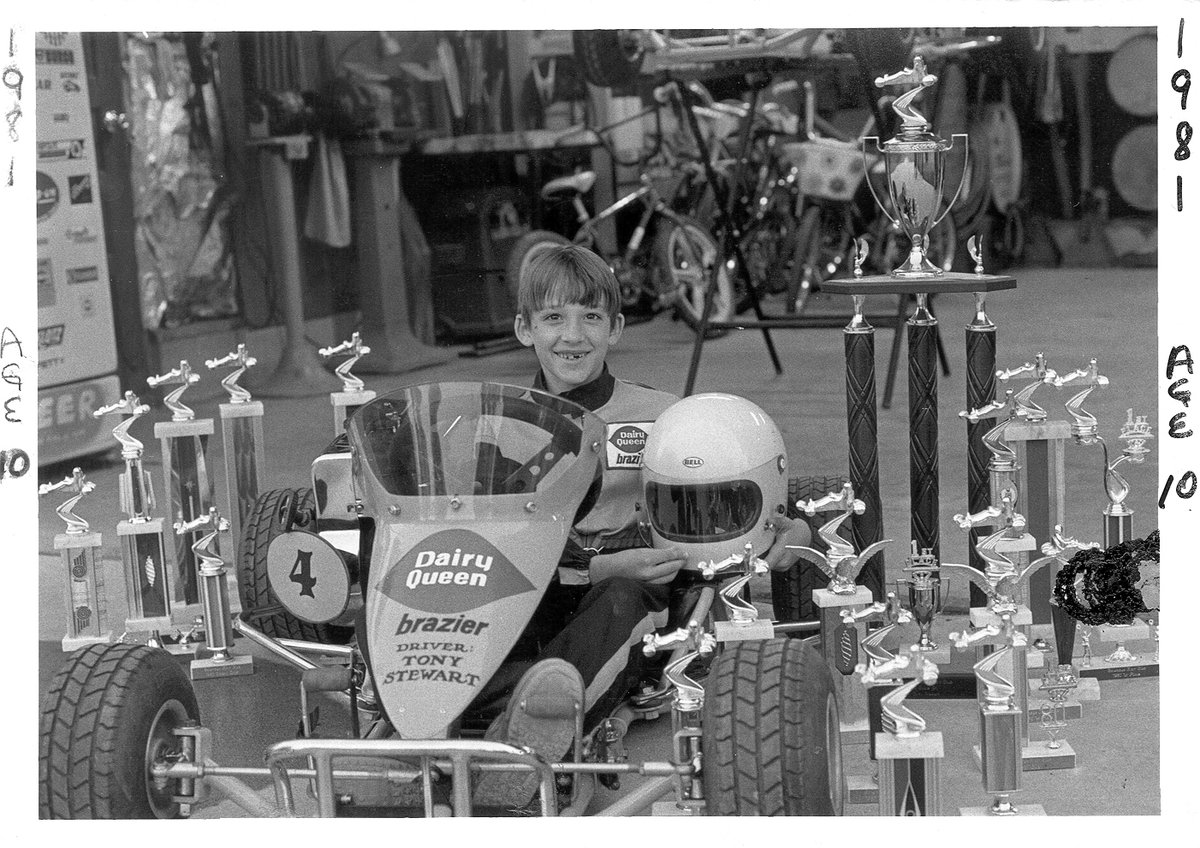 Bob Franke, owner of the Dairy Queen in Columbus, was my first sponsor. I’d bring him the trophy I won and he’d give me free ice cream. I won a TQ Midget race last Saturday and the tradition continued.
