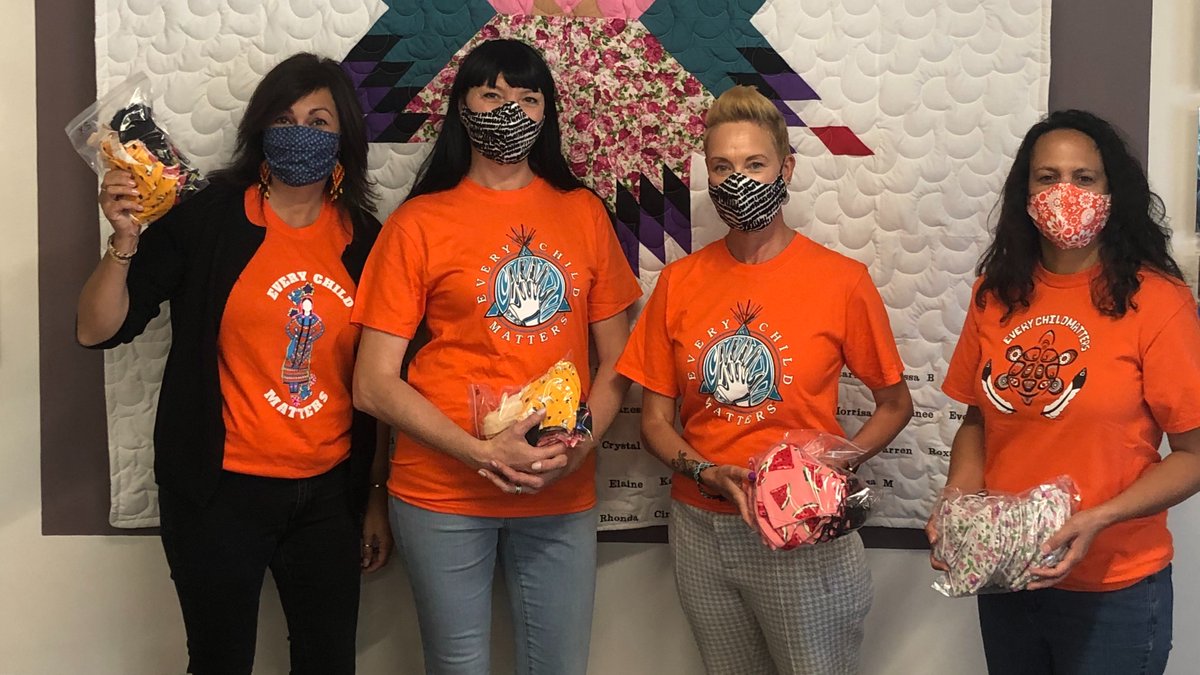 We are proud to continue our partnership with  @wpgboldness and supplying their community partners with masks created by our Wardrobe department. First stop today was  @mountcarmelwpg who provide accessible, judgement-free health care services.  #TheMaskProject