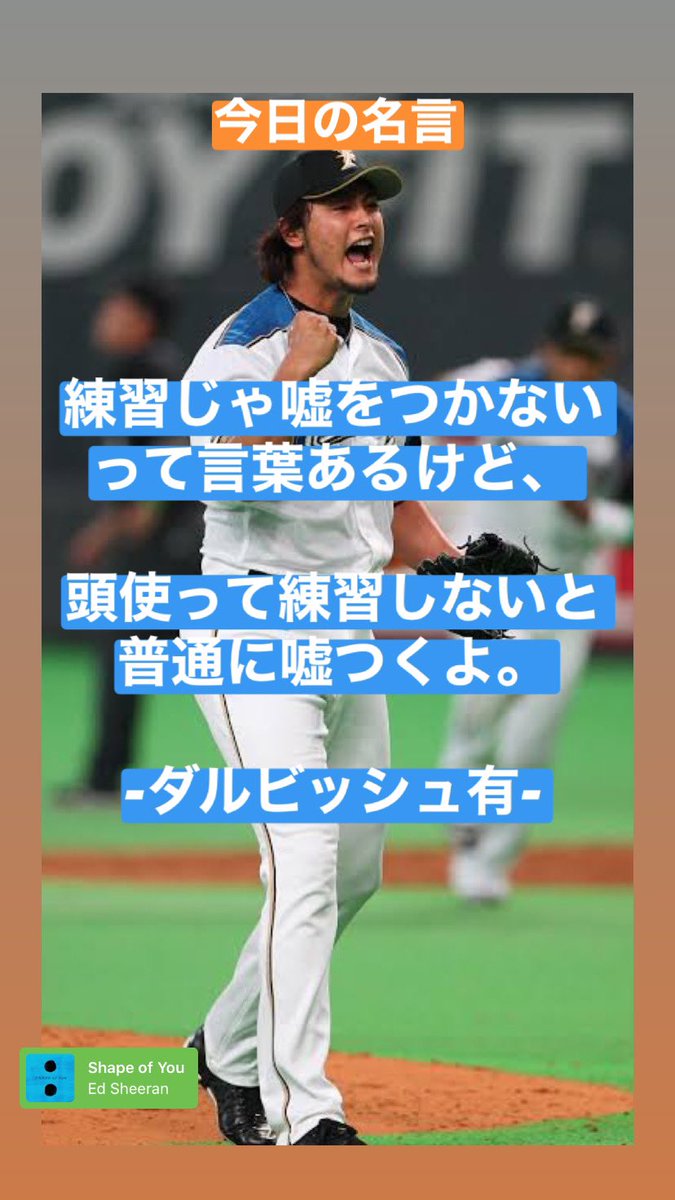 しょうくん 投手専門トレーナー Auf Twitter ダルビッシュ有の名言 どうやったら上手くなれるのか 何が必要なのかを日々考えながら努力することが大切ですね 野球 ダルビッシュ有 名言 T Co Ew7ikhrnfe Twitter