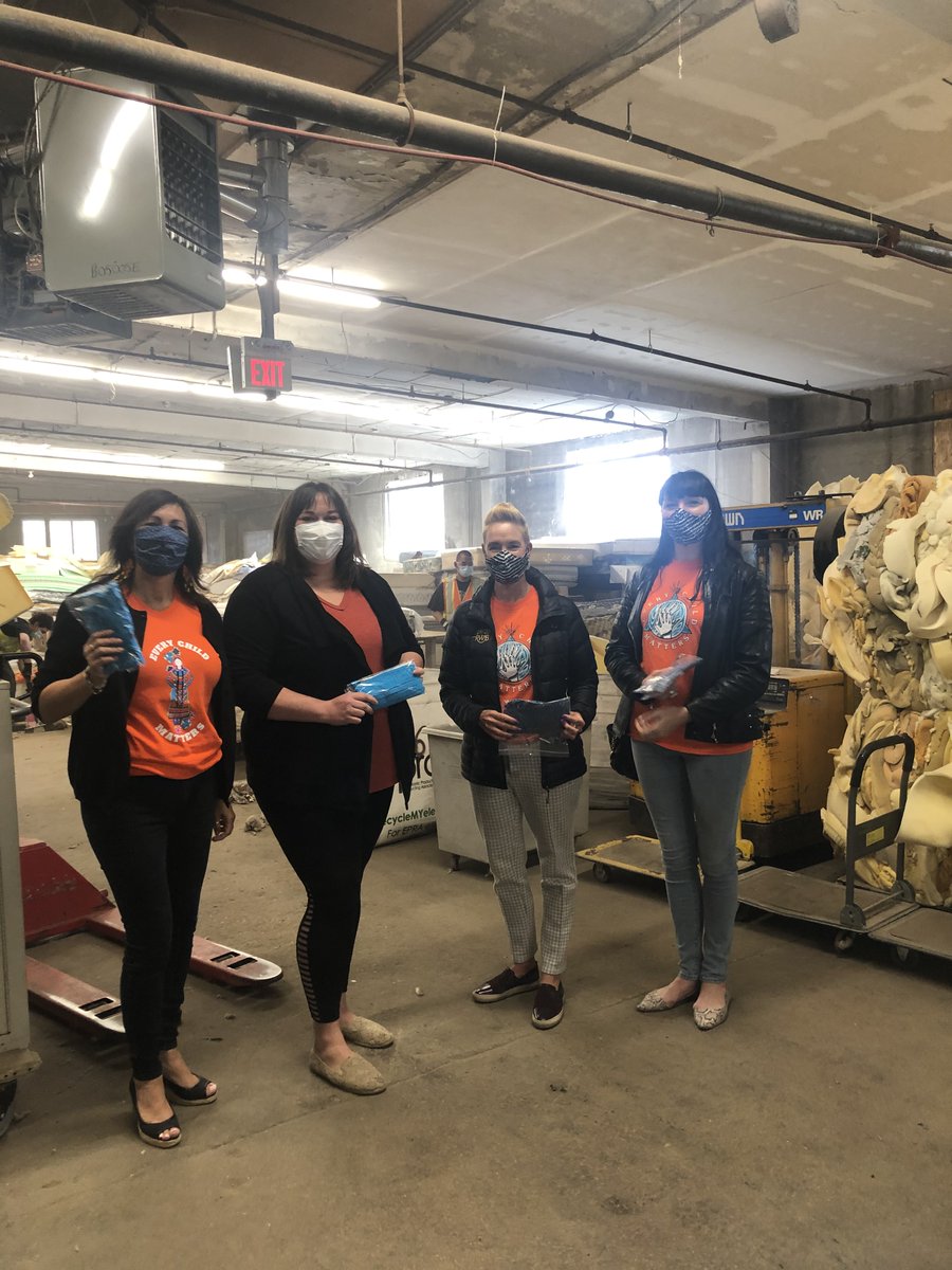 Next up was  @MotherEarthWPG, a proudly Indigenous social enterprise delivering high-quality e-waste recycling and refurbishment services. It was a privilege contributing to Mother Earth Recycling on  #OrangeShirtDay. Their missions reminds us why we started  #TheMaskProject