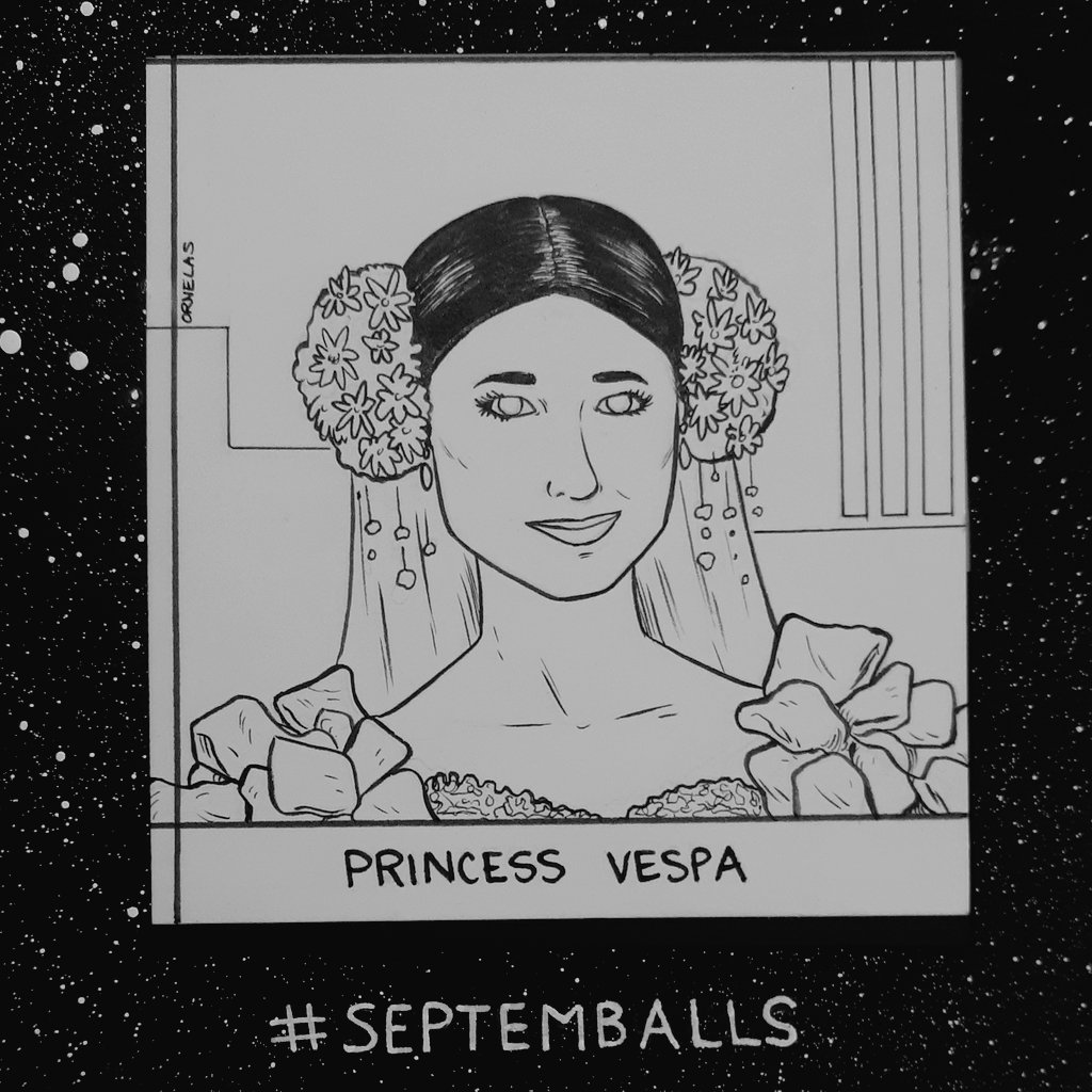 slurmo's tweet photo. 30 days of Spaceballs - Day 30: Princess Vespa
#Septemballs 

#Spaceballs #PrincessVespa #DaphneZuniga 
#BuyOrnelasArt 
#commissionsopen
#art #comicbooks #comics #illustration  #slurmo #bobgar #ornelas #commission
#supportlocalartists #shopsmall #NobodyKnowsTheTroubleIveSeen https://t.co/cY5JKr5XjZ