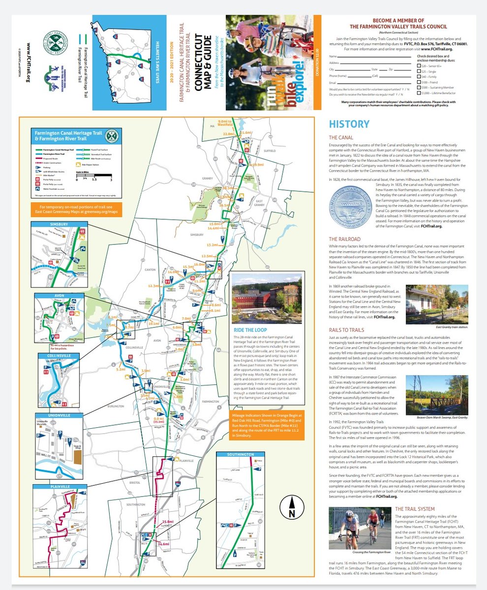 Farmington River Bike Trail Map Dfa New Haven On Twitter: "New: Farmington Canal Heritage Trail Map Revised  To Show Newly Completed Segments And Segments Currently Under Construction  👏🚲🏃‍♀️🏃🏿‍♂️#Trails #Railtrails #Eastcoastgreenway #Fcht  Https://T.co/Yovma6Am4Y" / Twitter