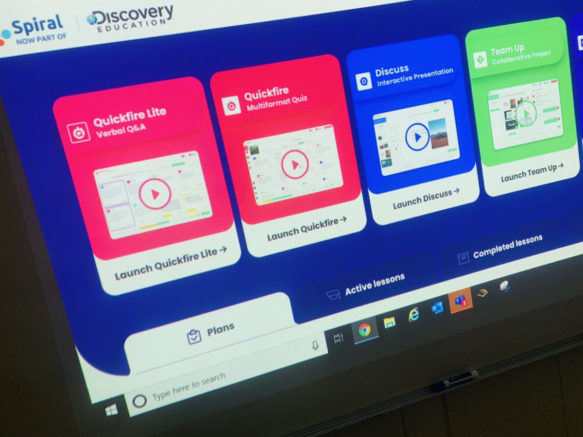 MrsDelaney101's tweet photo. Facilitated an awesome simulated #SimultaneousInstruction PLC today with the @BearCreekMS ELA Department using @DiscoveryEdβs Spiral platform! Such a great experience for teachers to practice learning like our students! #AllBearCreek @PrincipalFelipe @brianking105 @FCSliteracy https://t.co/ABZGhmDQwW