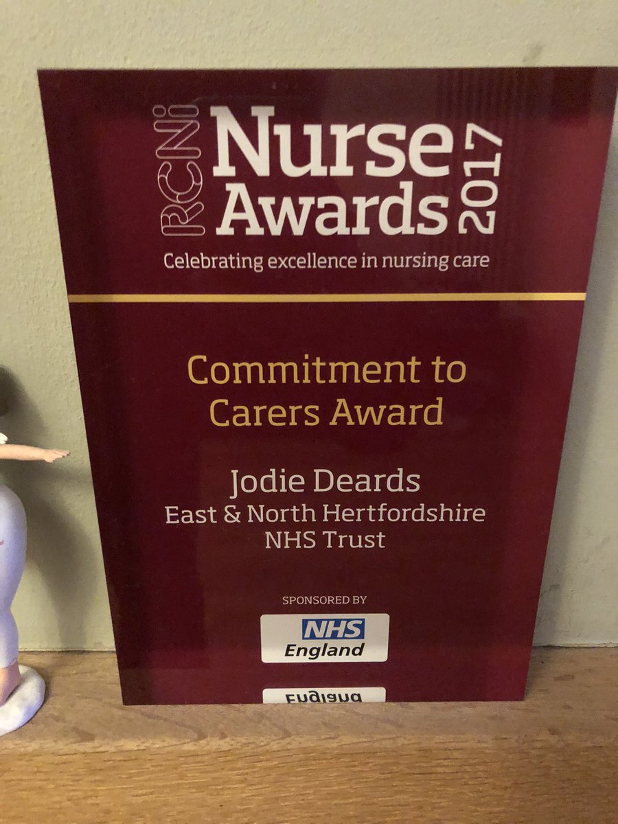 DeardsJodie's tweet photo. Excited to receive an invite @RNCI1 virtual #RNCi awards. Honoured to shortlist #commitmenttocarers category. An award I won 2017 which gave me the platform to showcase #carers 🤞🏼Cant wait to see the national team @JenKenward do we dress up?? @enherts @trace_vw @RachaelCorser https://t.co/ucdPdPSMBz