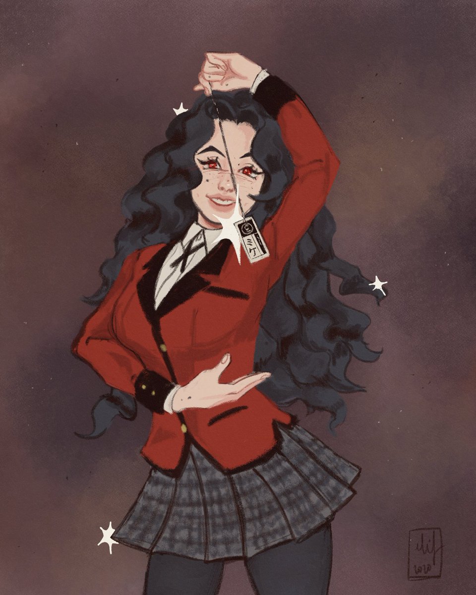 yyarasa_'s tweet photo. lol um literally forgot to post this but i drew yukako as yumeko for #FandomAGoGo :D https://t.co/BZIOzG7UT9