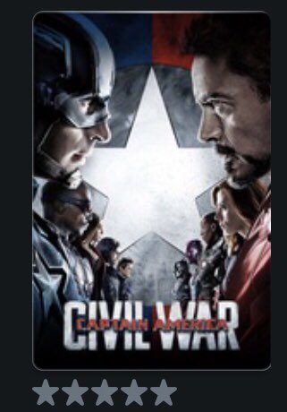 Captain America 3 = 5 stars