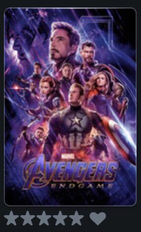 Avengers 4 = 5 stars