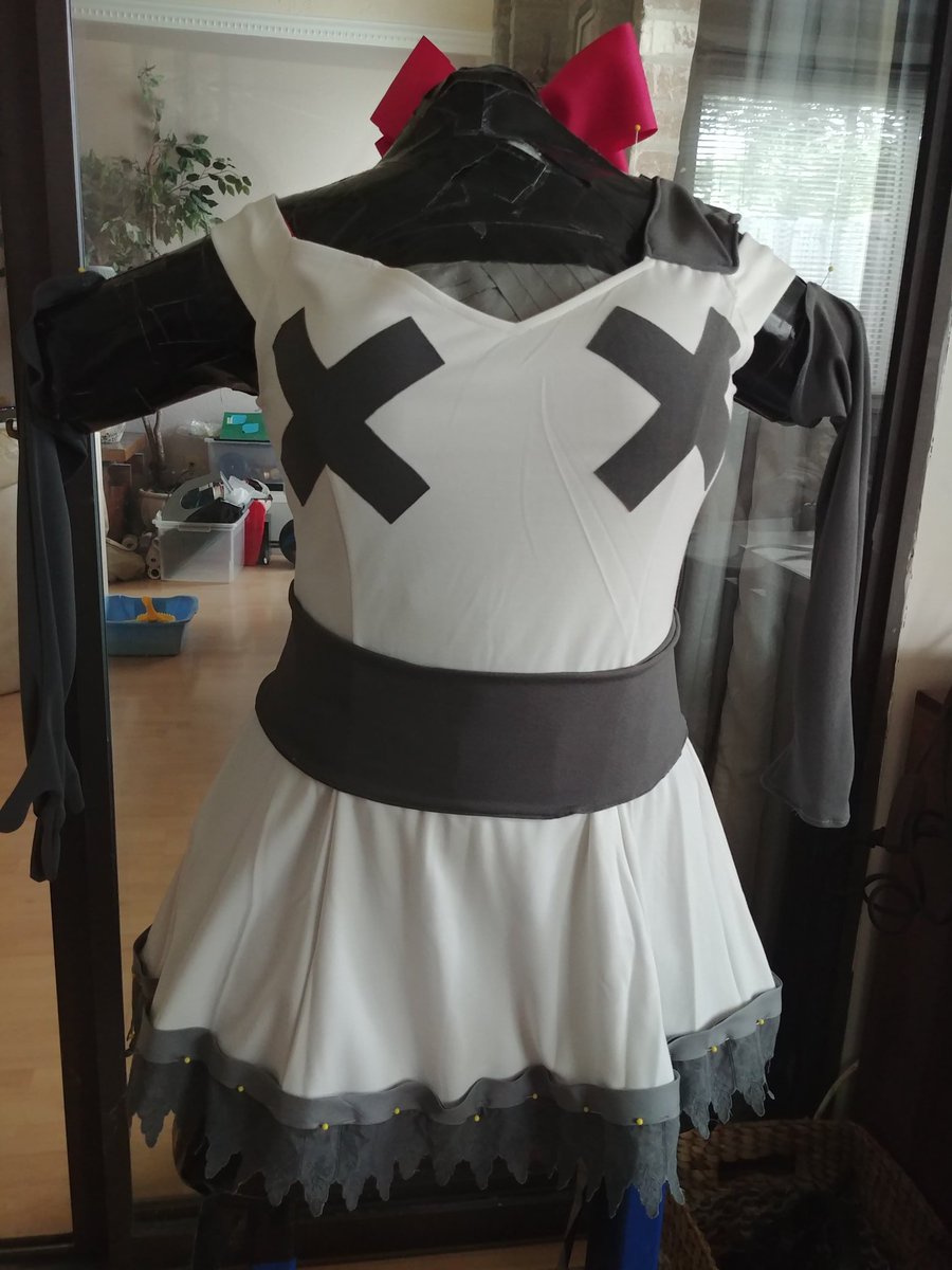 sake_kitty's tweet photo. #shepropchallenge day 30: Share a cosplay (or a project) that you plan to finish someday (you swear!).
It feels like i am being called out
Well i have a few...
#vaggie from #HazbinHotel.
Got a white dress and modify it.
(Just need to make the wig and leggings) https://t.co/dCjkdeJNXK