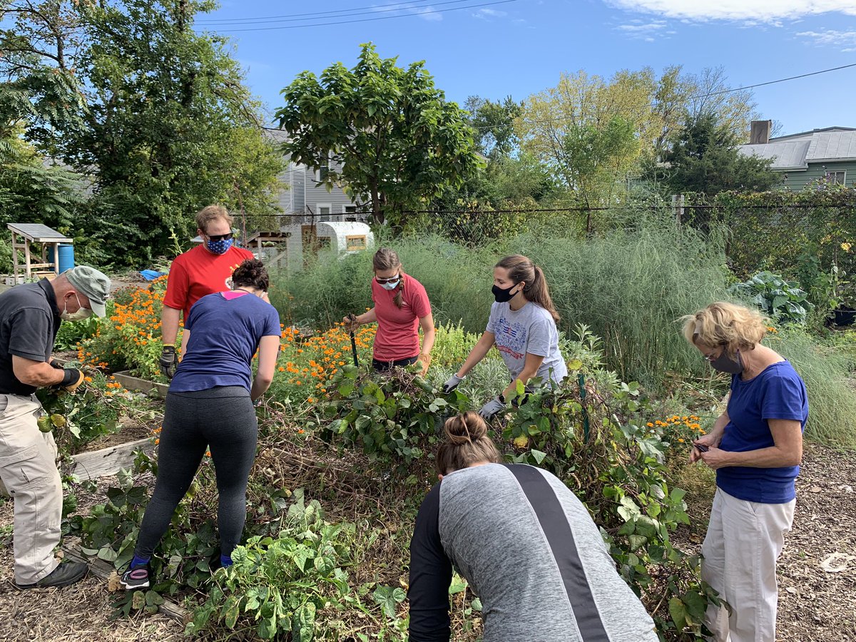 @tamingthesru residents, faculty, APPs, & even the business guy get their hands dirty for 🍂 fall clean-up with #cincy @civic_garden_center 🌱 for #emdayofservice 
#cincyem #humansofcincyem