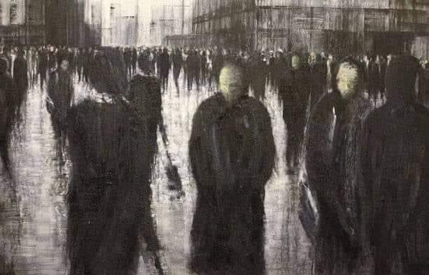 "لا يوجد أشخاص كئيبون، يوجد أشخاص في أماكن لا ينتمون لها روحا وعقلا."

- Painting lesley oldaker.