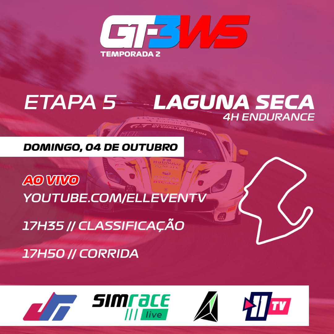 J6SimRacing's tweet photo. A próxima etapa são as 4h de Laguna Seca. O Maior e Mais disputado Campeonato virtual de @AC_assettocorsa Competizione do Brasil ruma para a sua quinta etapa.
#gt3ws20cup2 #gt3 #J6SimRacing #beACC #simracing #automobilismovirtual #lagunasecatrack #enduranceracing https://t.co/7NuFJ9mp0r