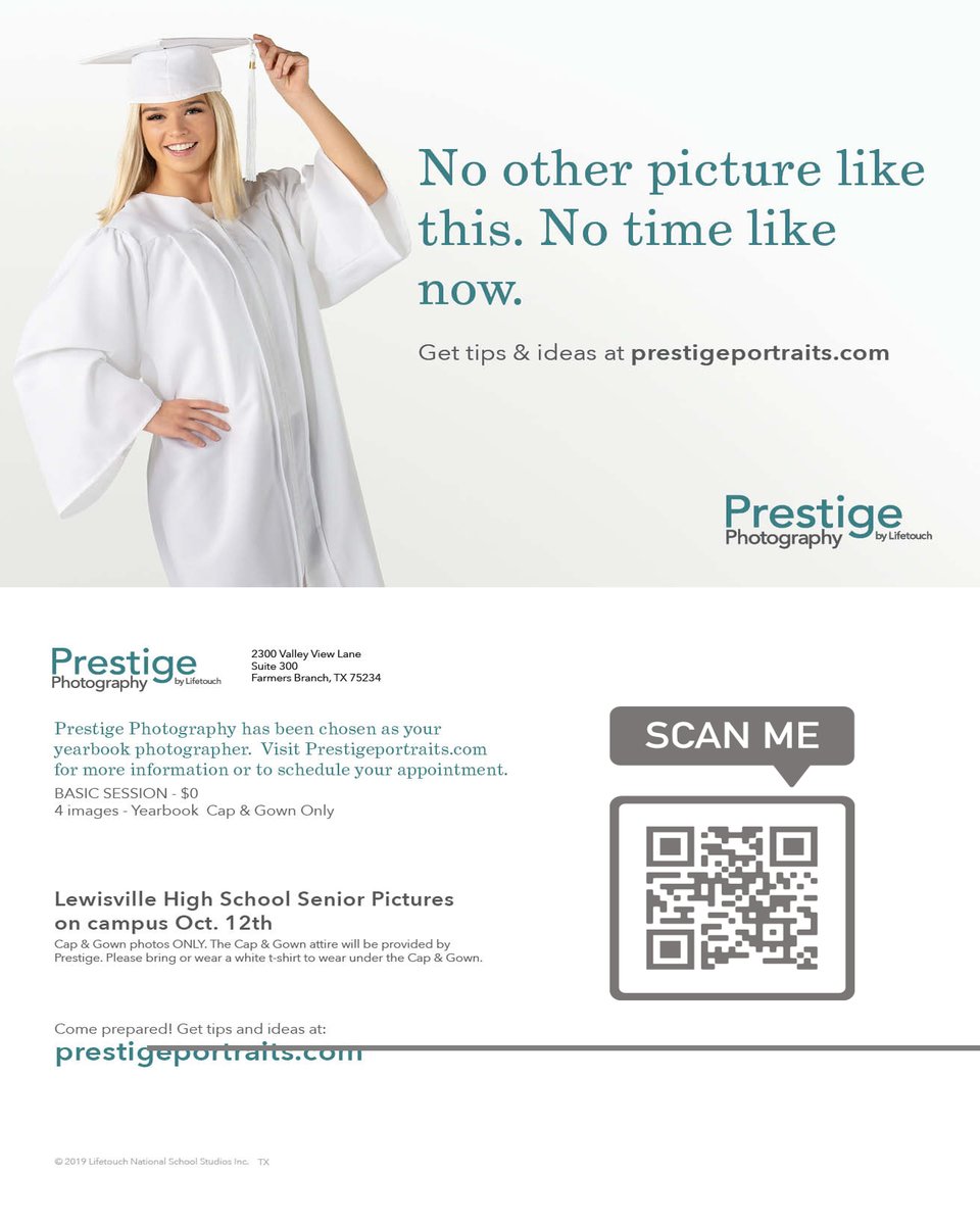 LewisvilleHS's tweet photo. LAST CHANCE TO TAKE SENIOR YEARBOOK PORTRAITS!!! https://t.co/80JkXR3wjs