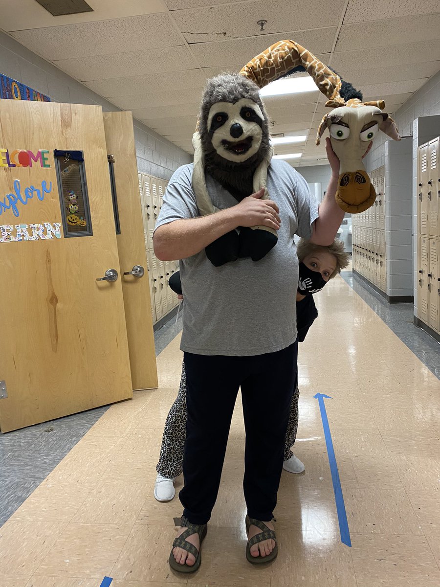 Just a little normalcy amongst the chaos. Nothing can stop that Owl Spirit! #junglesafari #schoolspirit
