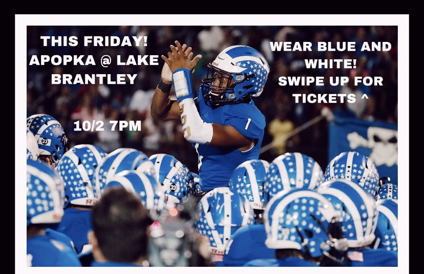 ITS ALMOST THAT TIME‼️
2 days left til game day make sure you get your tickets and bring a mask! We gotta flood the stadium with blue and white and darter pride, HOKA HEY‼️🔵⚪️🔵⚪️