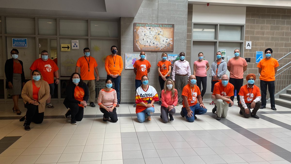 Pandemic cannot stop us from sending a strong message of acceptance, tolerance and unity. Spreading awareness of Canada's residential schools and their impact on indigenous community. #EveryChildMatters #OrangeShirtDay2020 @SandalwoodH_SS