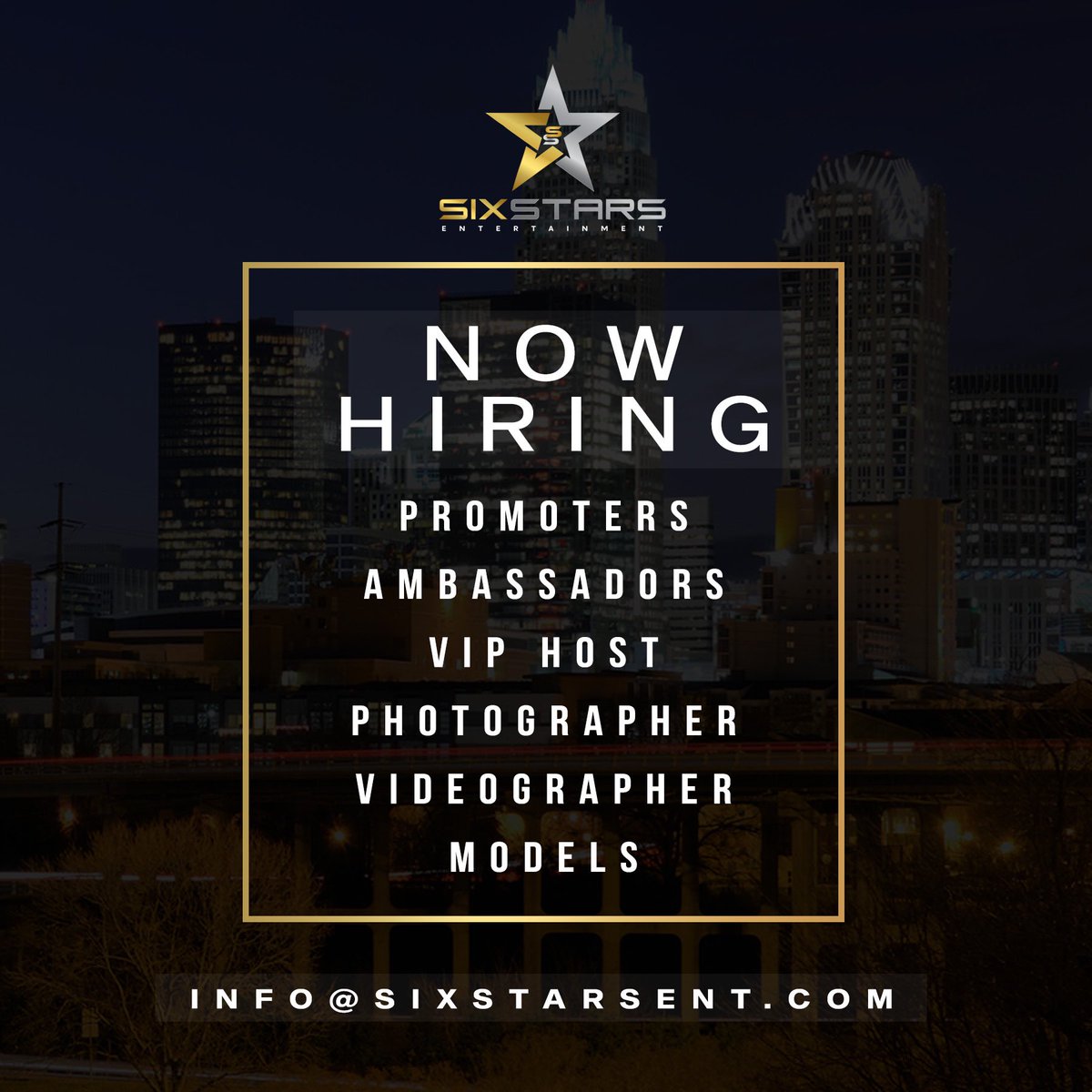 hbcutour_'s tweet photo. Six Stars in collaboration with Ace of Spades and HBCU Tour is recruiting and hiring⭐️

Promoters and ambassadors receive commission through services selected by our board at Six Stars🚨

Models, Host, and photographers dm me or @l0wk6 now for opportunities. ♠️

#ncat #famu #nccu https://t.co/5CWzoRFJyl