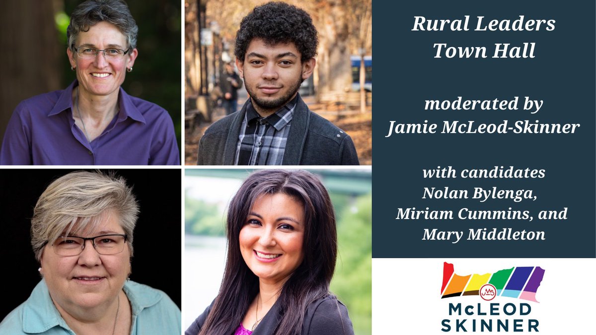 Oregonizers's tweet photo. Join us tomorrow, 10/1 from 3pm - 4pm to learn more about @Miriam4Oregon @NolanBylenga & @electmary2020
https://t.co/93dQQCwovg
Event will be streamed LIVE & available for viewing after.
#VoteBlue #DemcastOR #OrPol #OrLeg #Oregon #TeamRuralOregon #TeamJamieForOregon https://t.co/6WBhDX7Pop