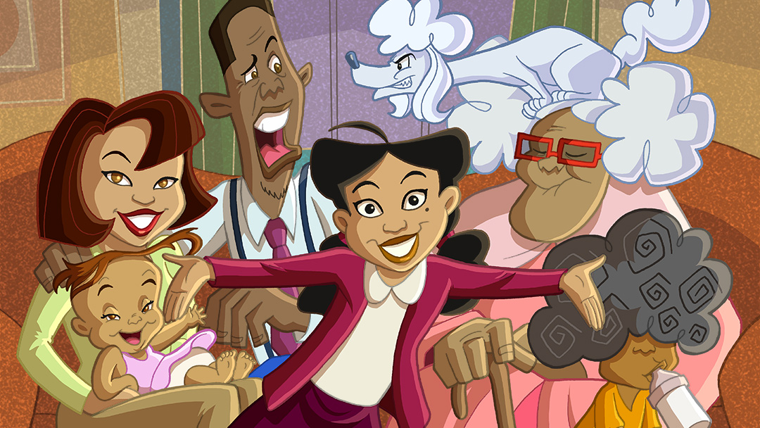 Animated Black Family